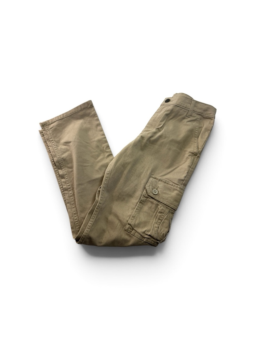 Wrangler Boys Kids Cargo Tan Pants Size 14 Regular NWT Adjustable Waist Straight
